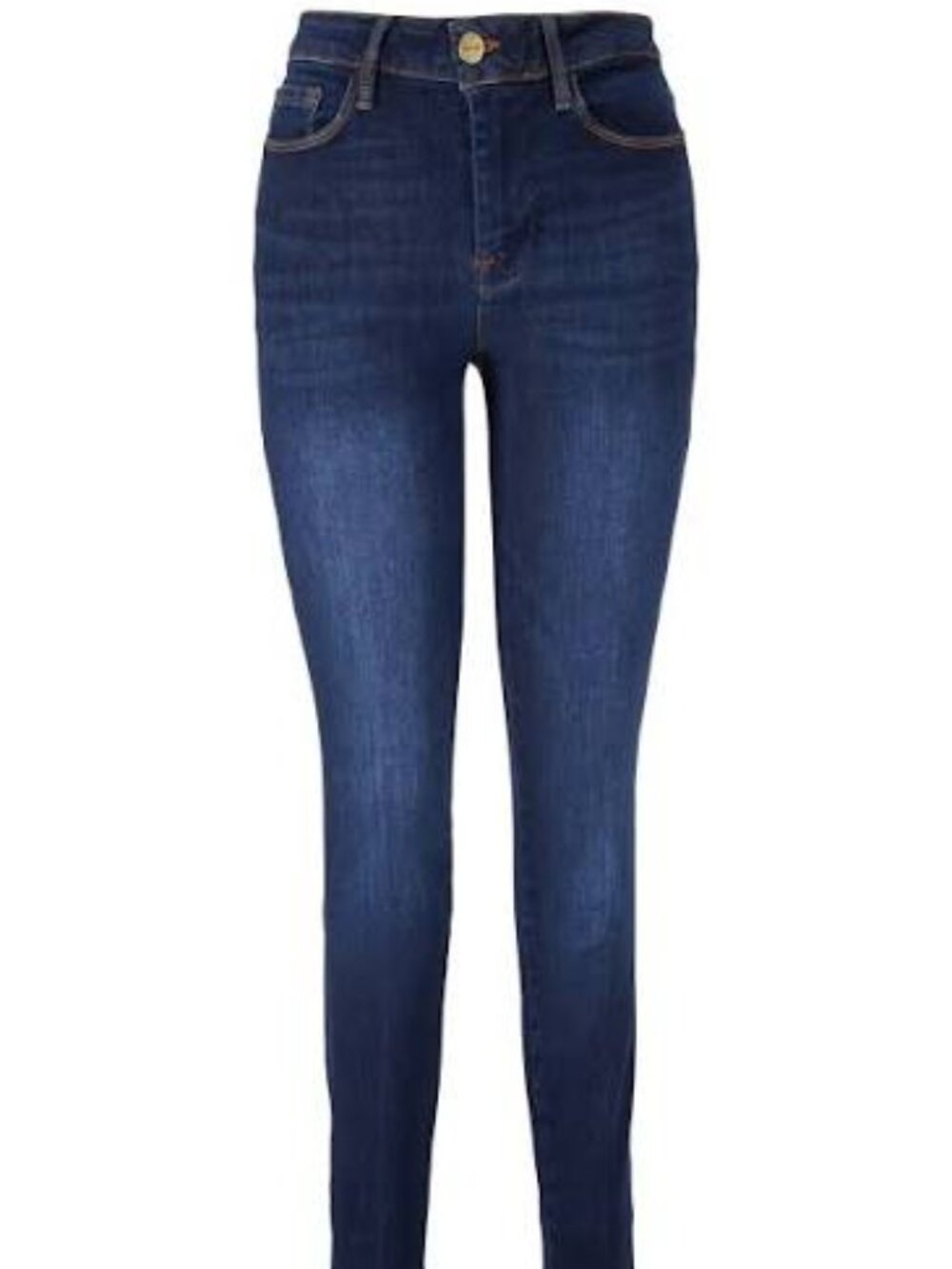EUC Frame Le One High Rise Skinny Jeans Kodak Dark Wash Cotton Size 1 (25)